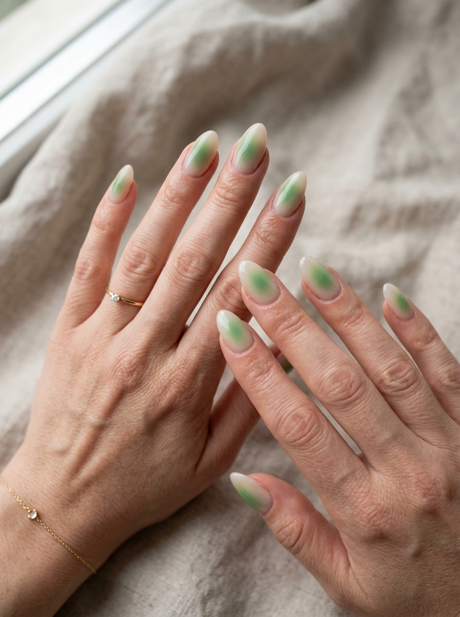 Green Aura Nails